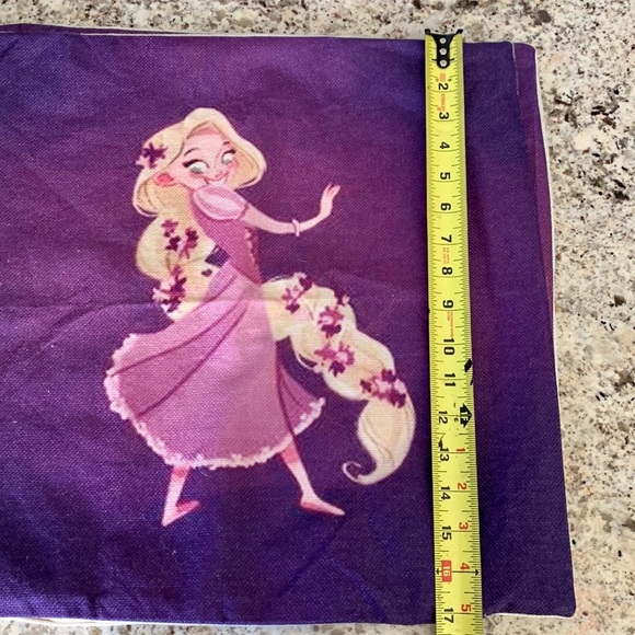 2 Cute Princess Print Home Decorative Cushion Cover Cotton Linen Car Sofa Throw - Picture 8 of 11